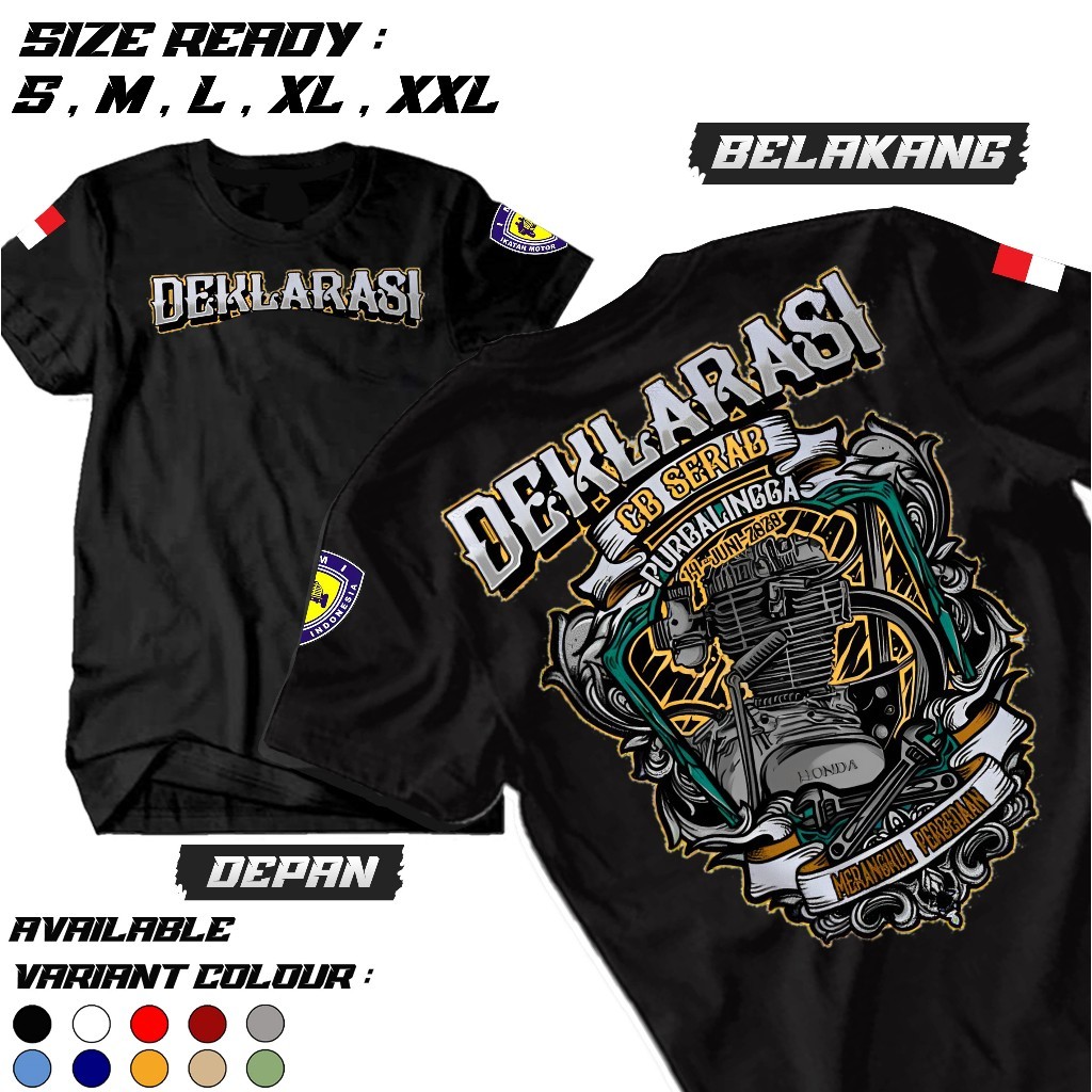 Kaos Paguyuban / DEKLARASI CB Kota Purbalingga / Kaos Acara CB / Kaos Paguyuban CB / Kaos Cb - Kaos 