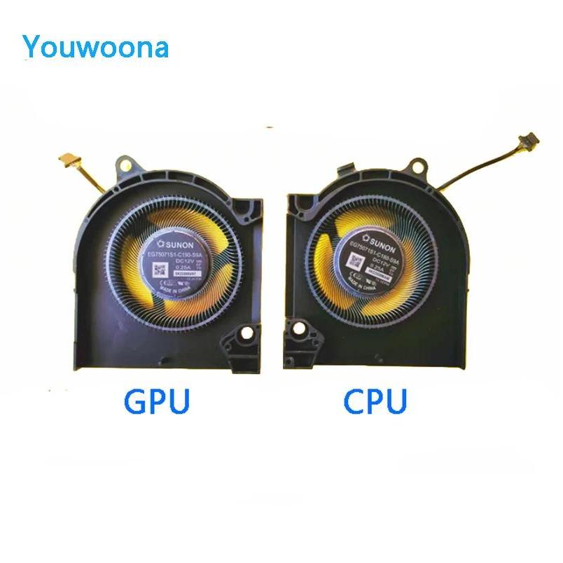 NEW ORIGINAL Laptop CPU GPU Cooling Fan For DELL G15 5520 5525 7620 G16 7620 RTX3050 RTX3060 RTX3070