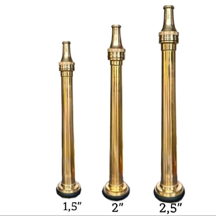 JET NOZZEL MACHINO SIZE 2 1/2"INCH BAHAN KUNINGAN NOZZEL SELANG PEMADAM