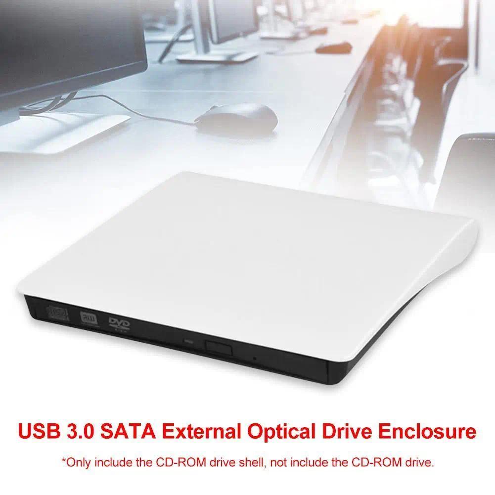 DVD CDROM RW Optical Drives Case ABS USB 30 SATA External Enclosure for Laptop Computer Accessories