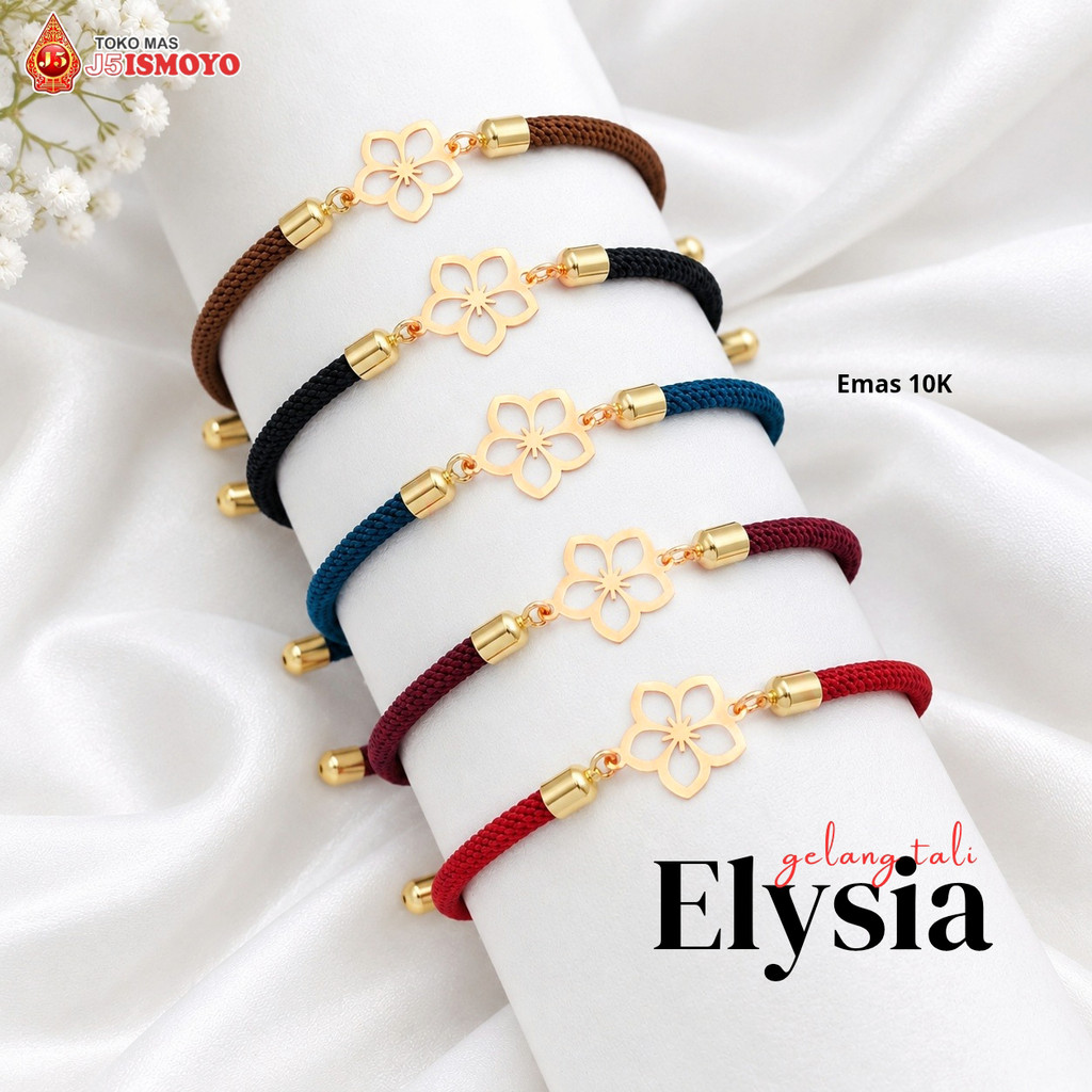 Gelang Tali Kombinasi Emas Jessie Elysia J5 Ismoyo