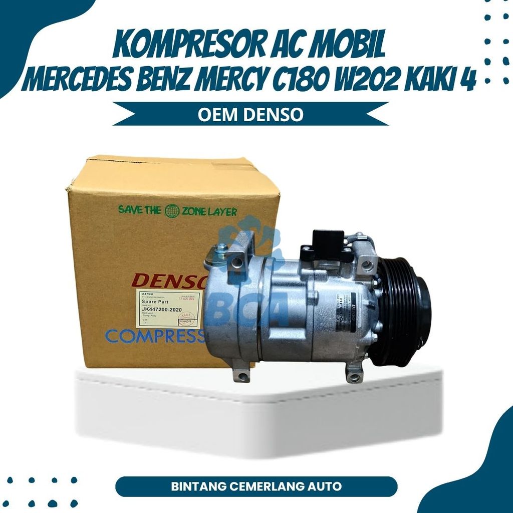 COMPRESSOR KOMPRESOR AC Mobil Mercedes Benz Mercy C180 W202 Kaki 4 ASSY OEM KWALITAS TERBAIK