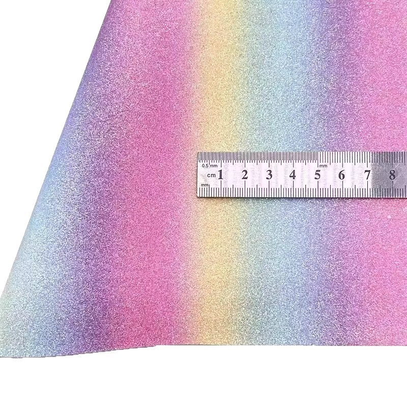 Kertas glitter untuk kerajinan manik-manik, kain setrika pelangi, kain setrika glitter