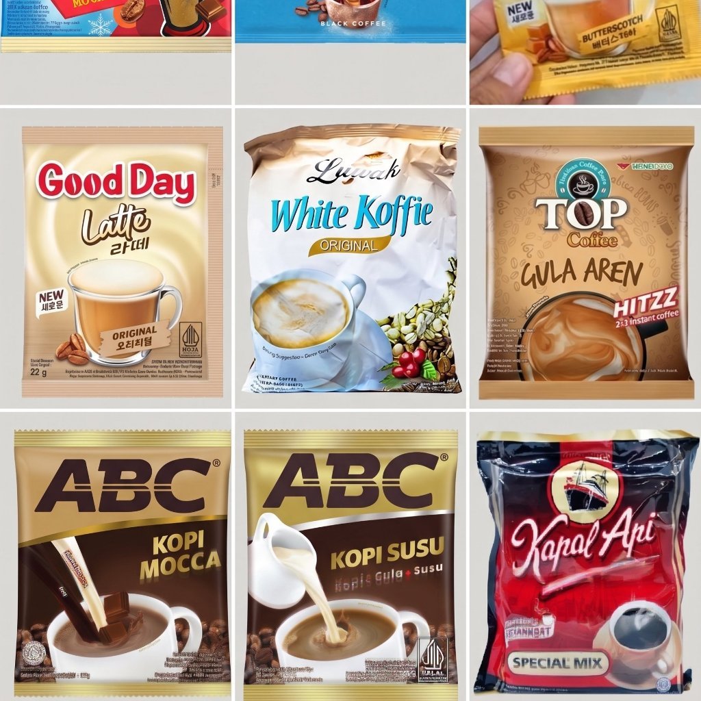 Aneka minuman kopi Harga ecer Kapal Api Special Mix abc susu mocca luwak white koffie original top g