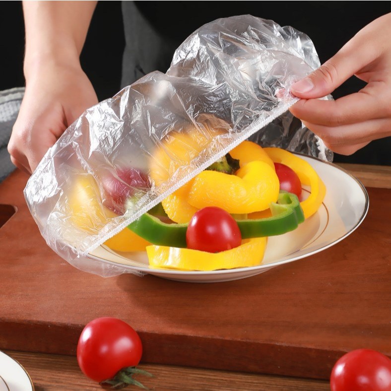 Sarung Plastik Makanan Food Grade / Plastik Pelindung makanan / Penutup Makanan / Plastik Wrapping M
