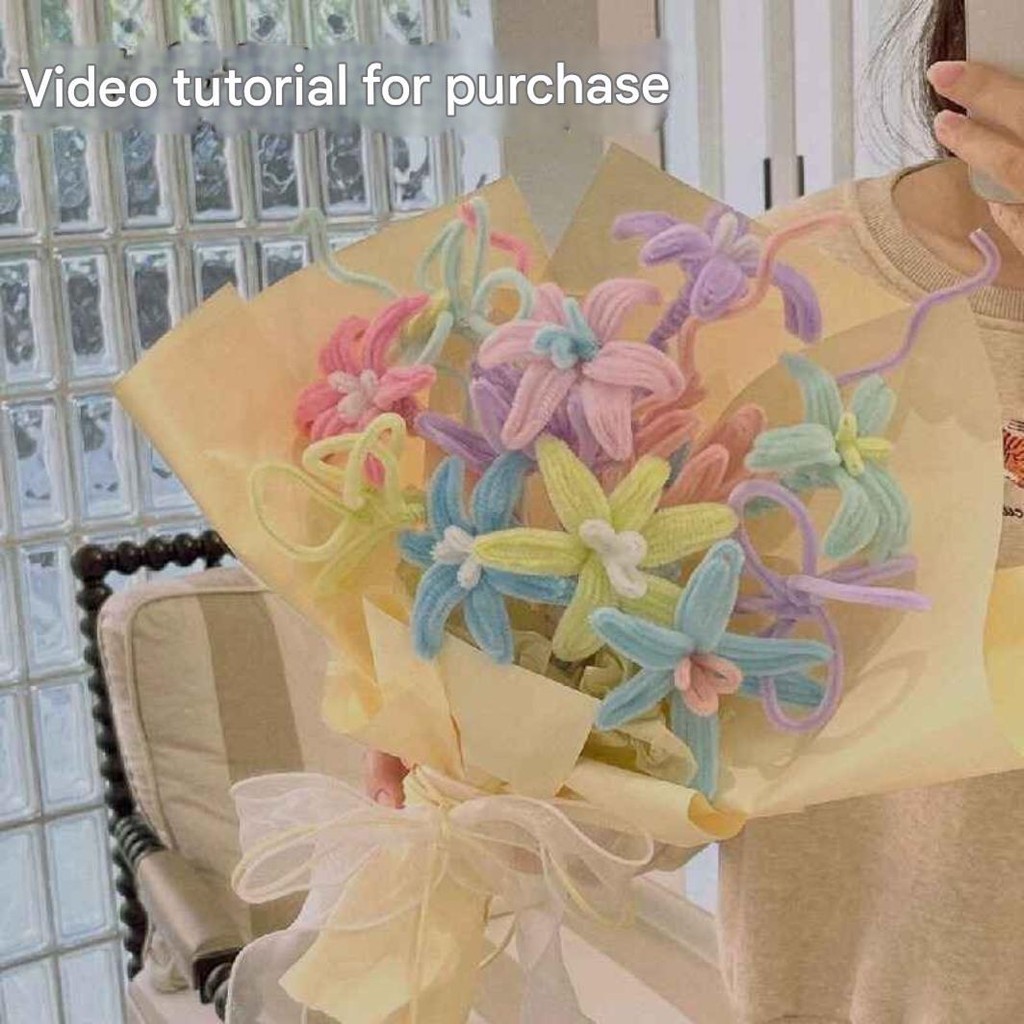 [LOGU] DIY Set kawat mercy bunga, DIY Buket Bunga Kit Lengkap, DIY Bouquet Craft Set – Paket Lengkap