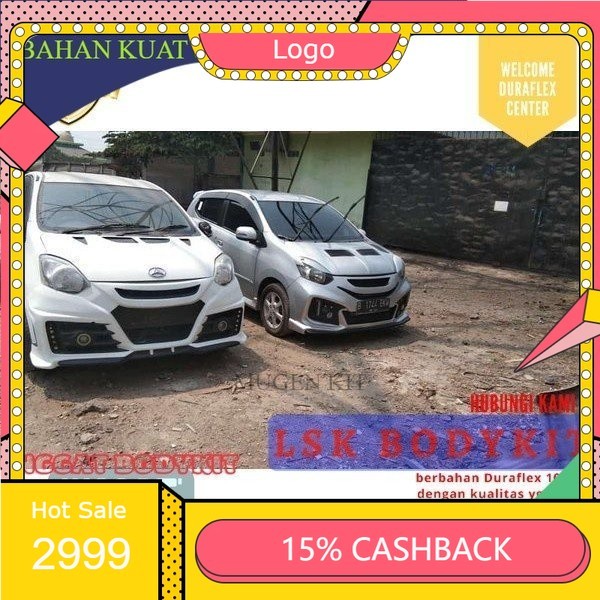 AKSESORIS BEMPER MOBIL MOBIL BODYKIT Agya ayla custom Kualitas Grade A Kuat-tebal-Lentur