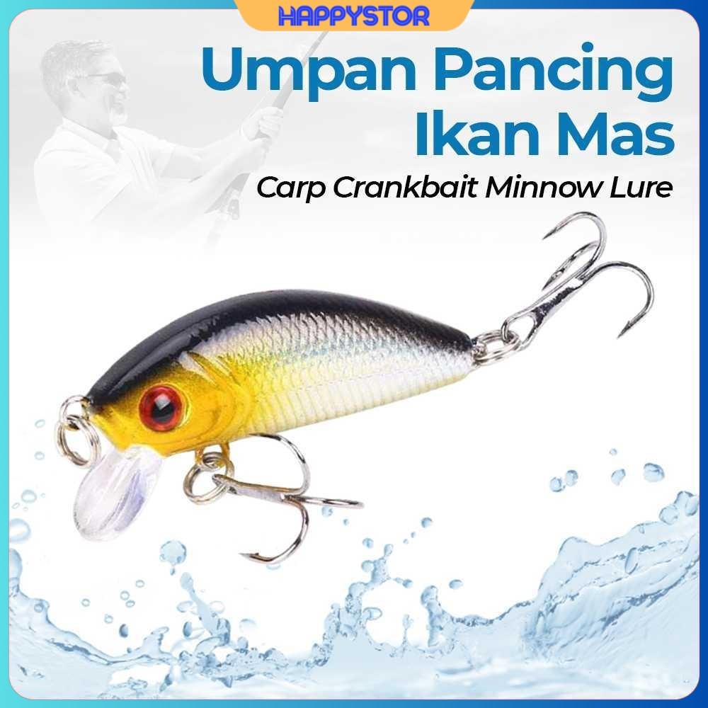 Umpan Pancing Ikan Mas Carp Crankbait Minnow Lure 50mm - LD07