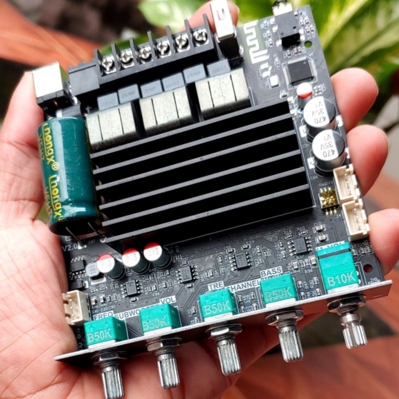 Amplifier ZK-ST21 Modif Bass Boost 100W X2 + 200W Subwoofer