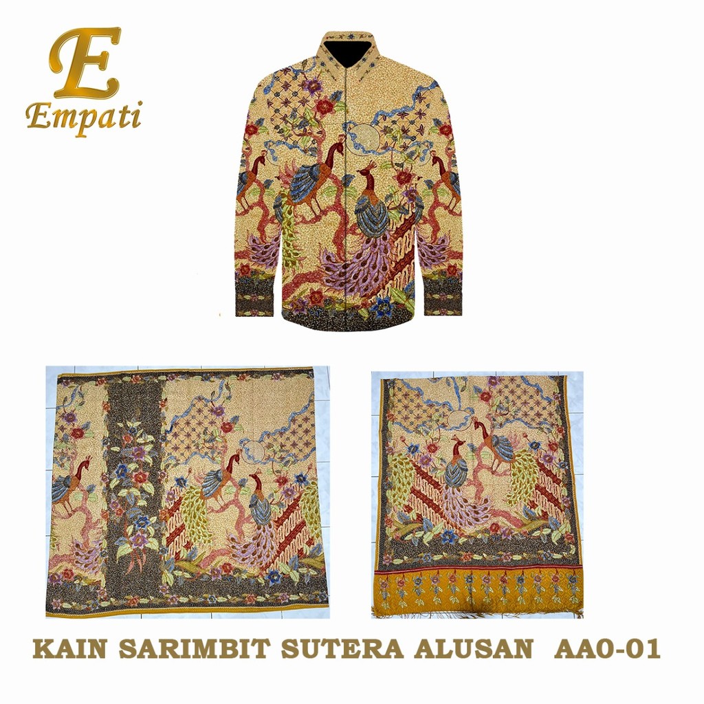 Kain Sarimbit Batik Sutra ATBM Tulis Alusan