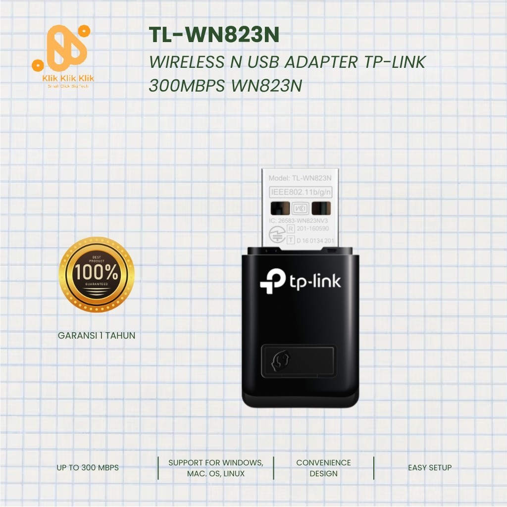 TP Link TL-WN823N USB Wireless Adapter WiFi Original | plug and play