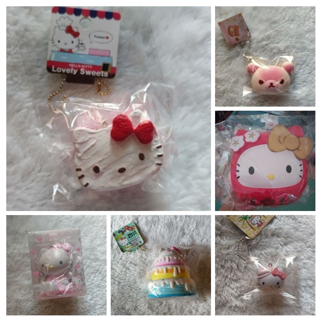 SAMULSHOP Squishy Rare (hello kitty, rilakkuma, japan tag dll)