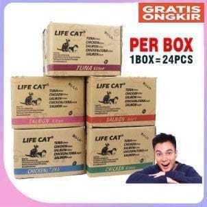 HALHIMAH 1 Dus LIFE CAT Saset Kemasan Dus LIFE CAT 1Dus LIFE CAT Kitten LIFE CAT Adult