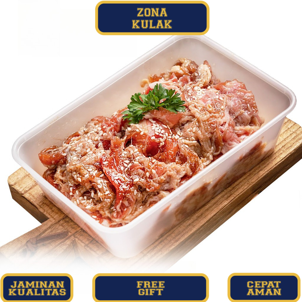 Daging Sapi Marinasi Teriyaki / Bulgogi / Blackpepper / BbQ US Beef Slice /  Daging Sapi Bumbu 500gr