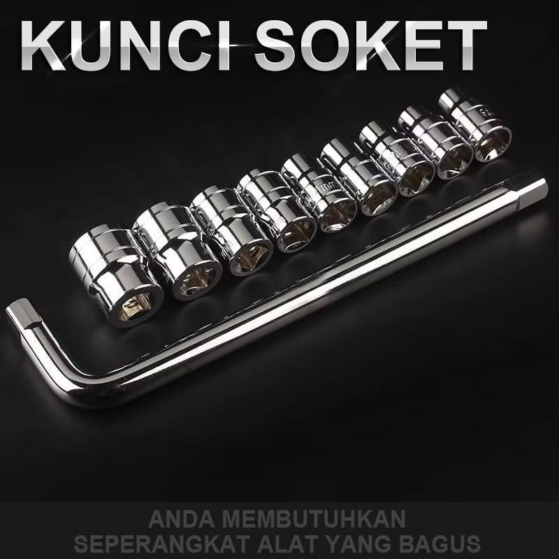 Tecnic_Capital Kunci Shock 10Set 27Set Komplit Obeng Socket Ring Tool Kit Alat Bengkel Service Mobil