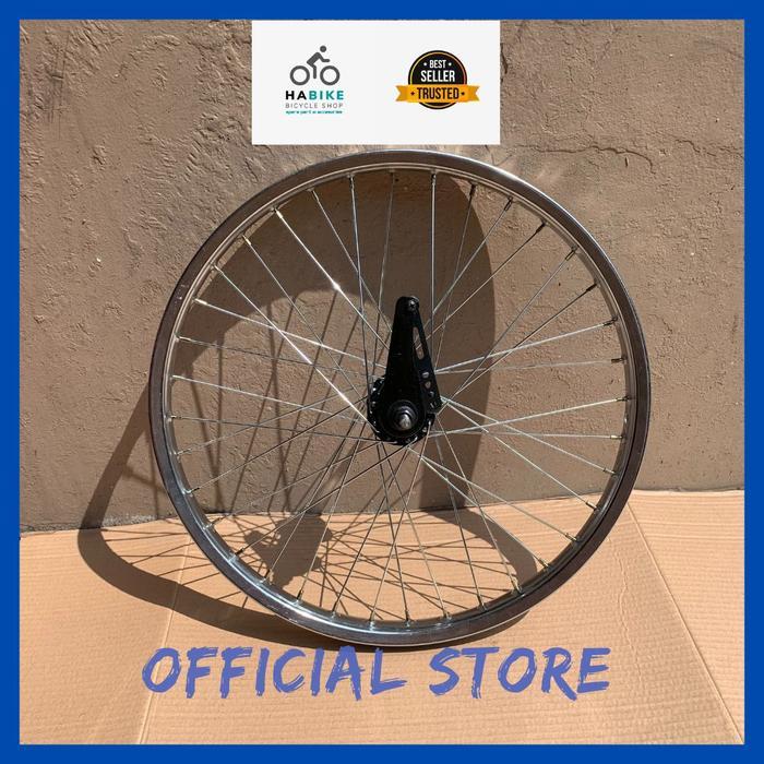 VELG JADI sepeda 20inch TERPEDO/WHEELSET 20"TORPEDO BESI BMX - DEPAN Terlaris