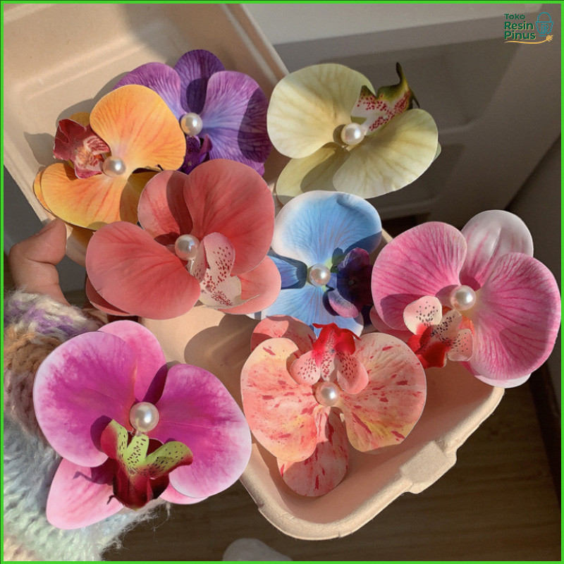Jepitan Rambut Anggrek Phalaenopsis Anak-anak yang Elegan