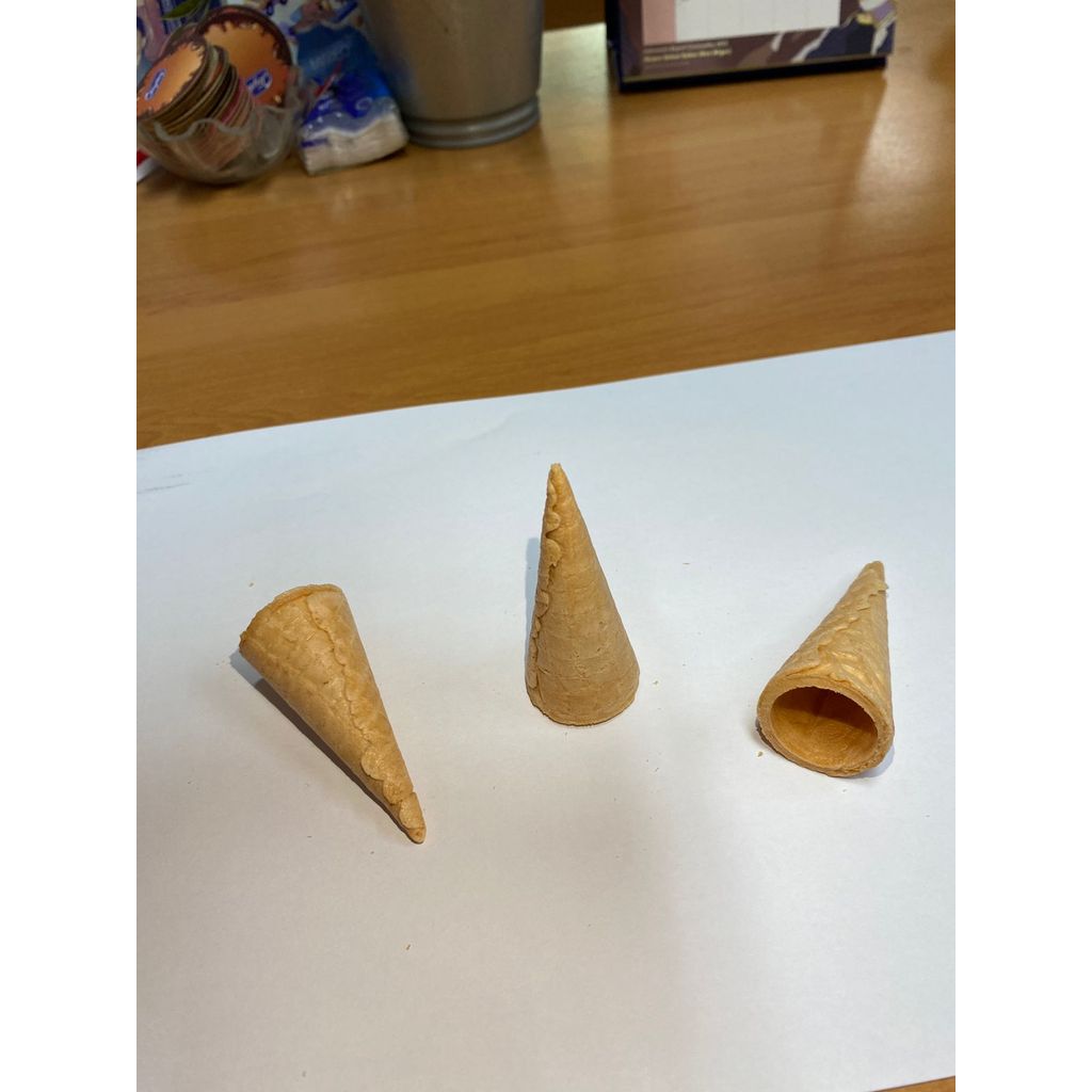 serba.grosir.bandung-1 (Dus) isi 325 pcs MIDI Waffle wafle cone kon es krim kecil ice cream manis ek