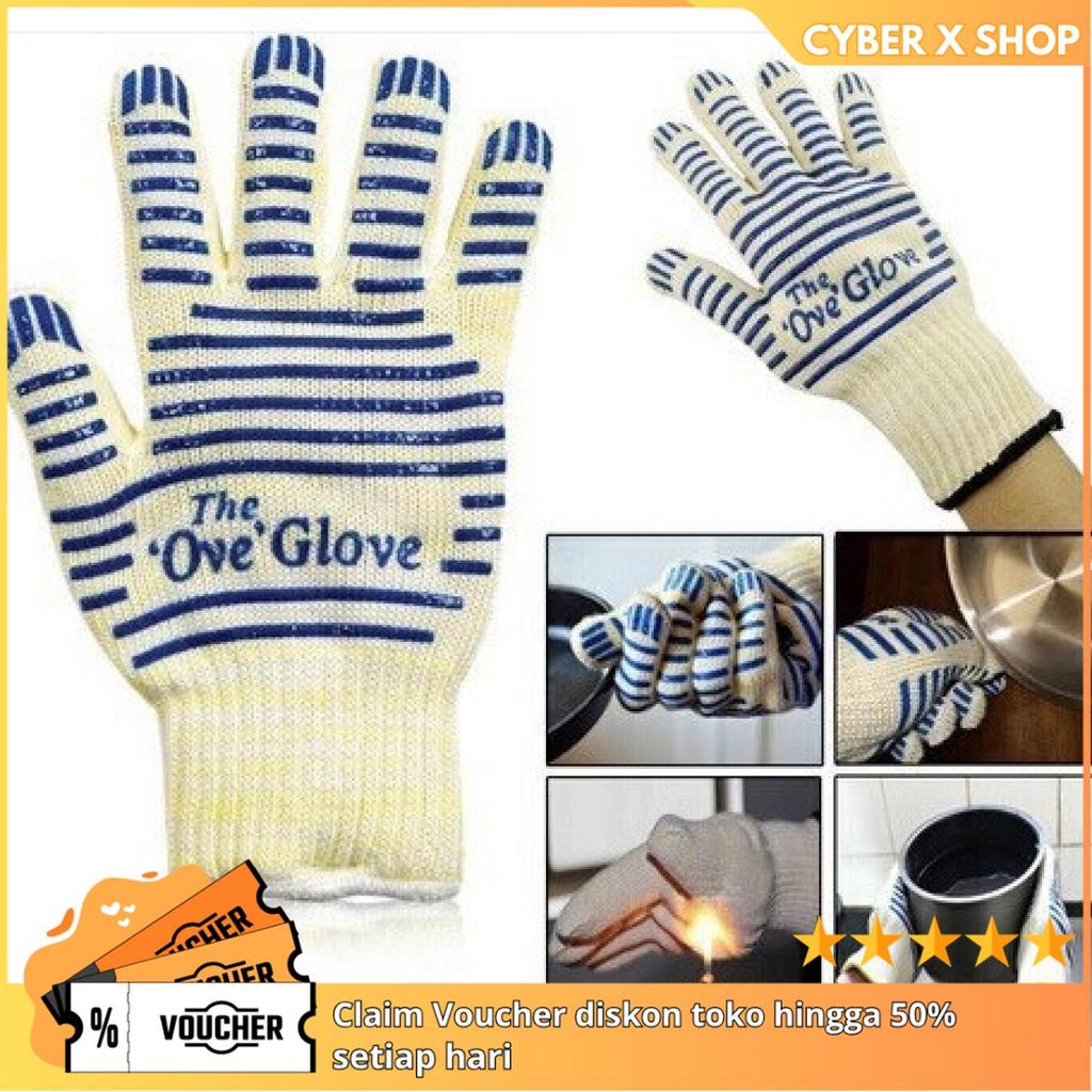 [CYBER] Sarung Tangan Oven Anti Panas | Peralatan Dapur Rumah Tangga | Heat Resistant Cooking Gloves