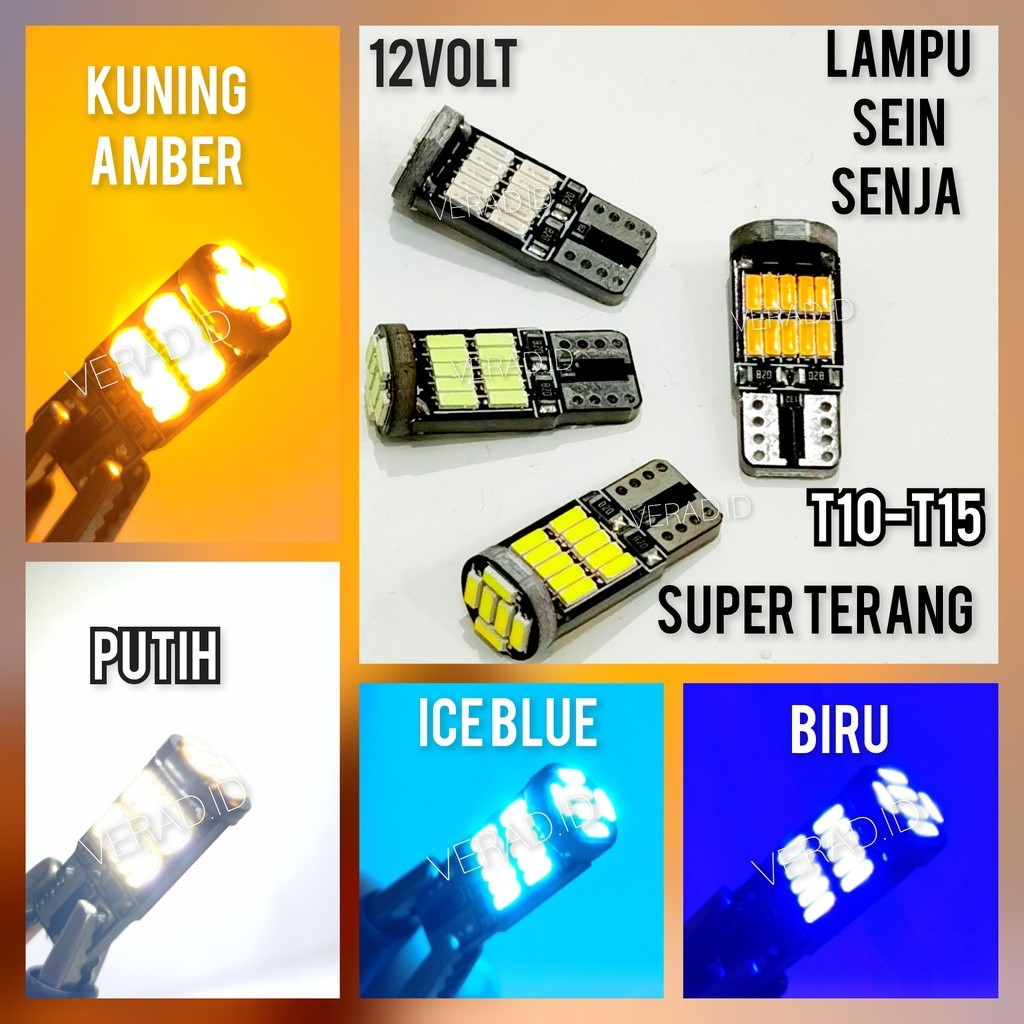 LAMPU SENJA T10 26 LED DAJJAL MINI MURAH 12VOLT SUPER TERANG S7