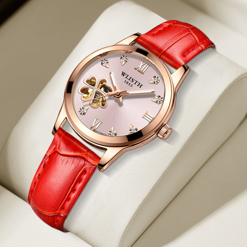 Skeleton Automatic Mechanical Watch Luminous Waterproof Fashion Women's Watch