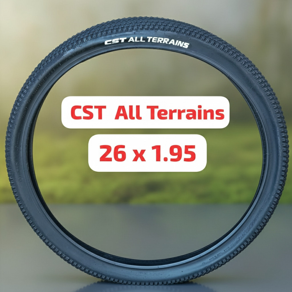 Ban Luar CST All Terrain 26 x 1.95, Non Foldable, Cocok untuk Berbagai Medan, Grip Optimal dan Daya 
