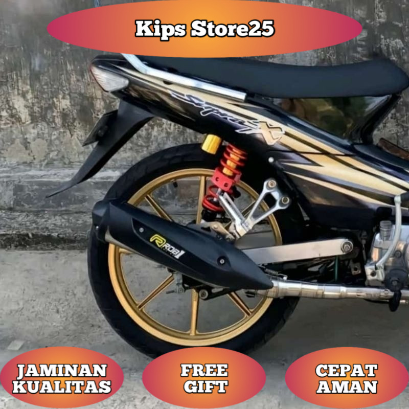 Knalpot ROB1 Supra Grand Jupiter Vega Revo Karisma Blade Shogun Smash MX 135