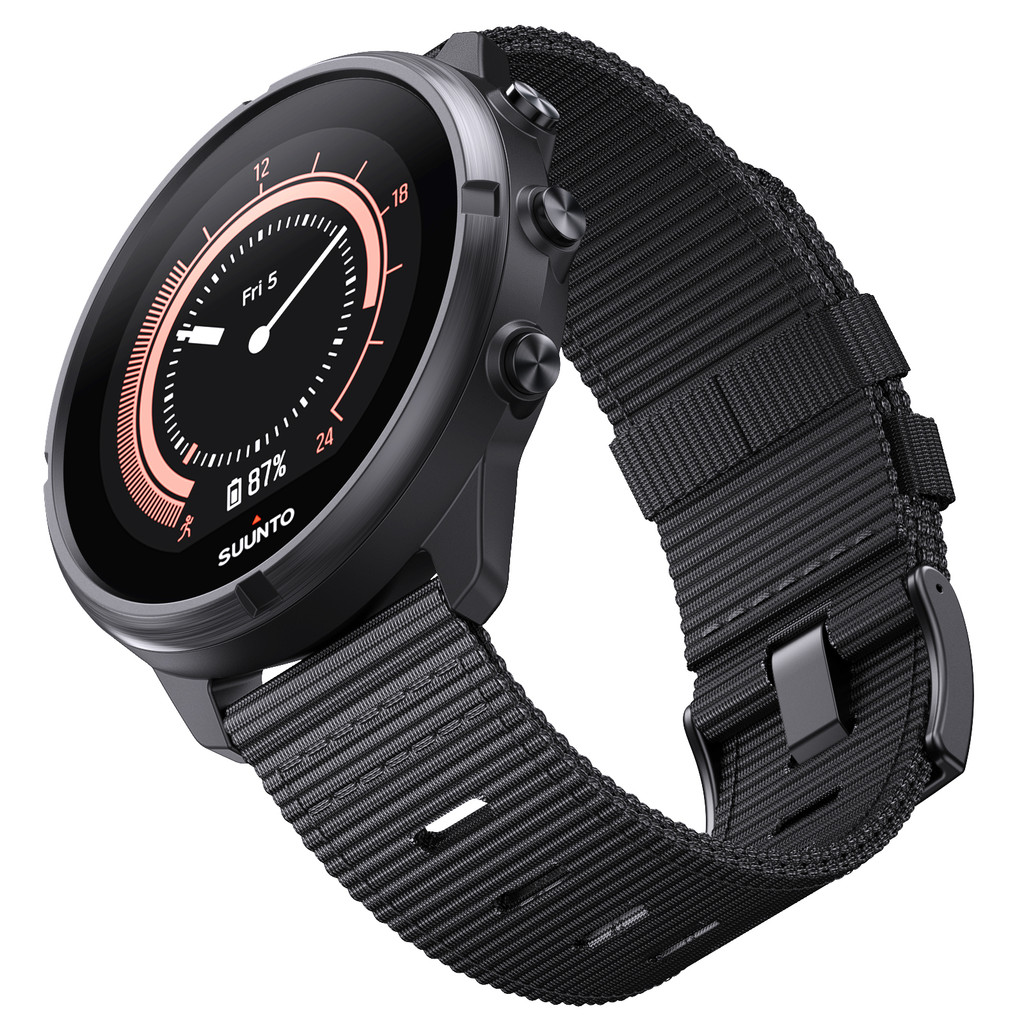 24mm Wat- Strap Nylon Band for Suunto 9/Suunto 7/Suunto 9 Baro Wristband Band for Suunto D5/Suunto S
