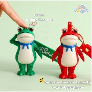 Gantungan Kunci Katak/Gantungan Kunci Kartun/Liontin Tas Sekolah/Gantungan Kunci Pasangan Dan Sahaba