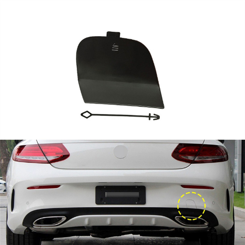 Car Rear Bumper Towing Hook Hole Cover Without Paint 2058851624 For Mercedes-Benz W205 2015-2021 Rea
