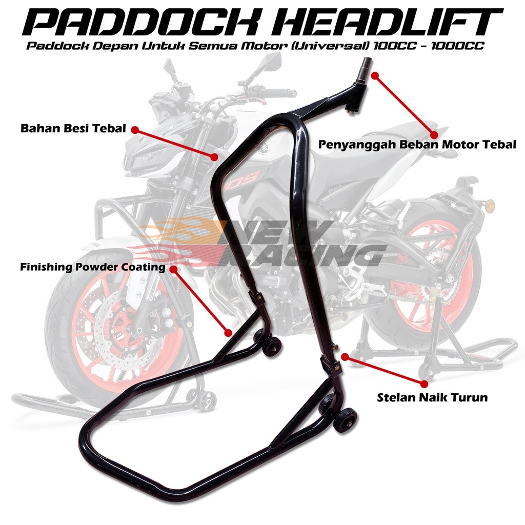 paddock headlift paddock headlift depan ninja 250 fi  er6 zx25r rr mono Z250 gsx ninja cbr R25 R15 v