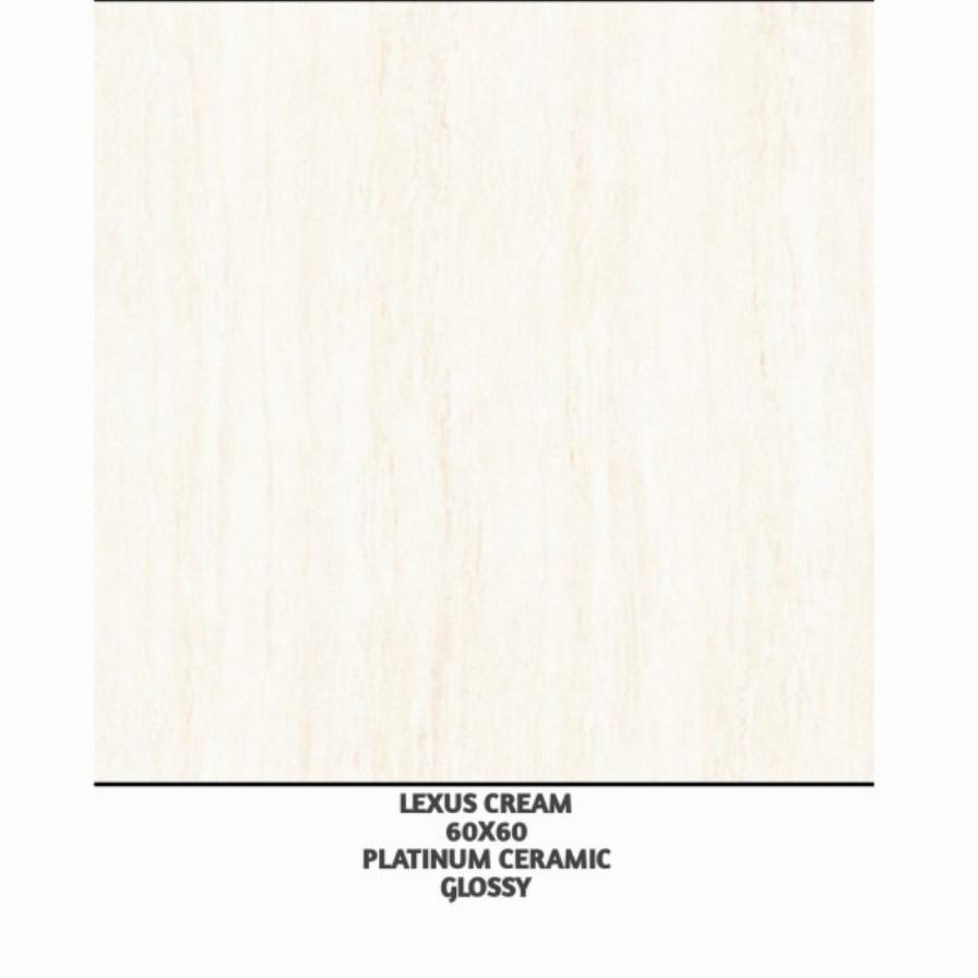 Keramik Semi Granit 60x60 Platinum Ceramic Lexus Cream