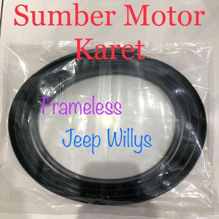 Karet Kaca Depan Willys Frameless