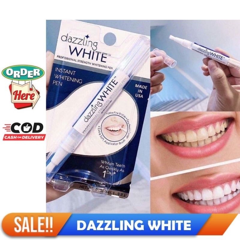 Pemutih Gigi Dazzling White Instant Teeth Whitening Gel Pen Peroksida I destinee.id
