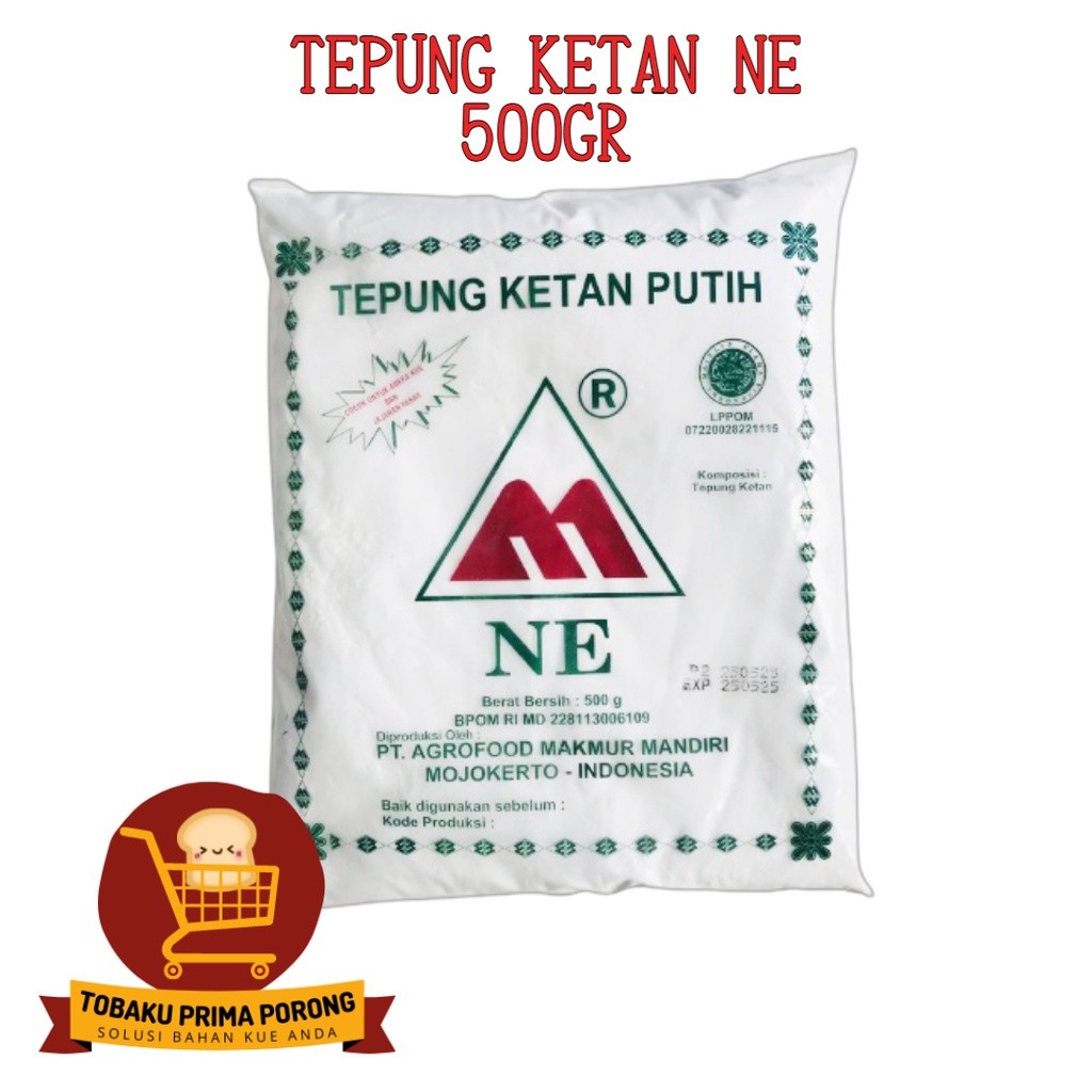 TEPUNG KETAN PUTIH NE 500GR - tepung ketan kemasan 500gr
