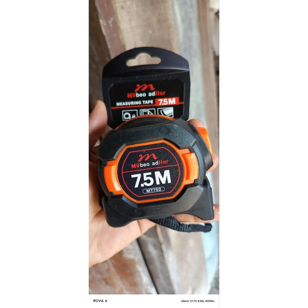 Meteran muller tukang bangunan 7.5 meter