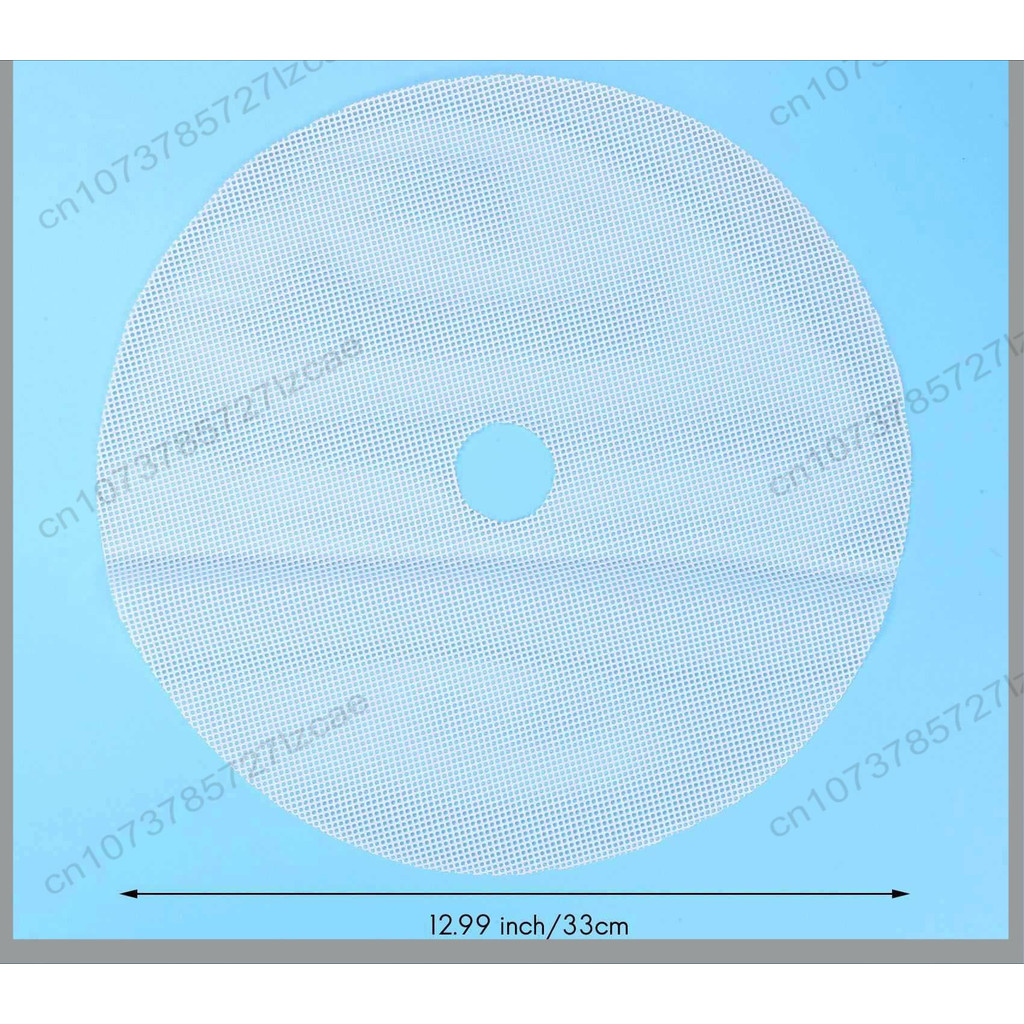 -A99Z 8 Pcs Round Silicone Dehydrator Sheets, Non-Stick Fruit Dehydrator Mats, Reusable Steamer Mat 