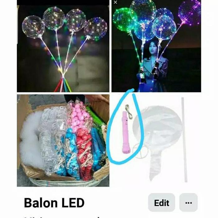 Balon Lampu LED Nyala Dengan 3 Mode-LED STIK