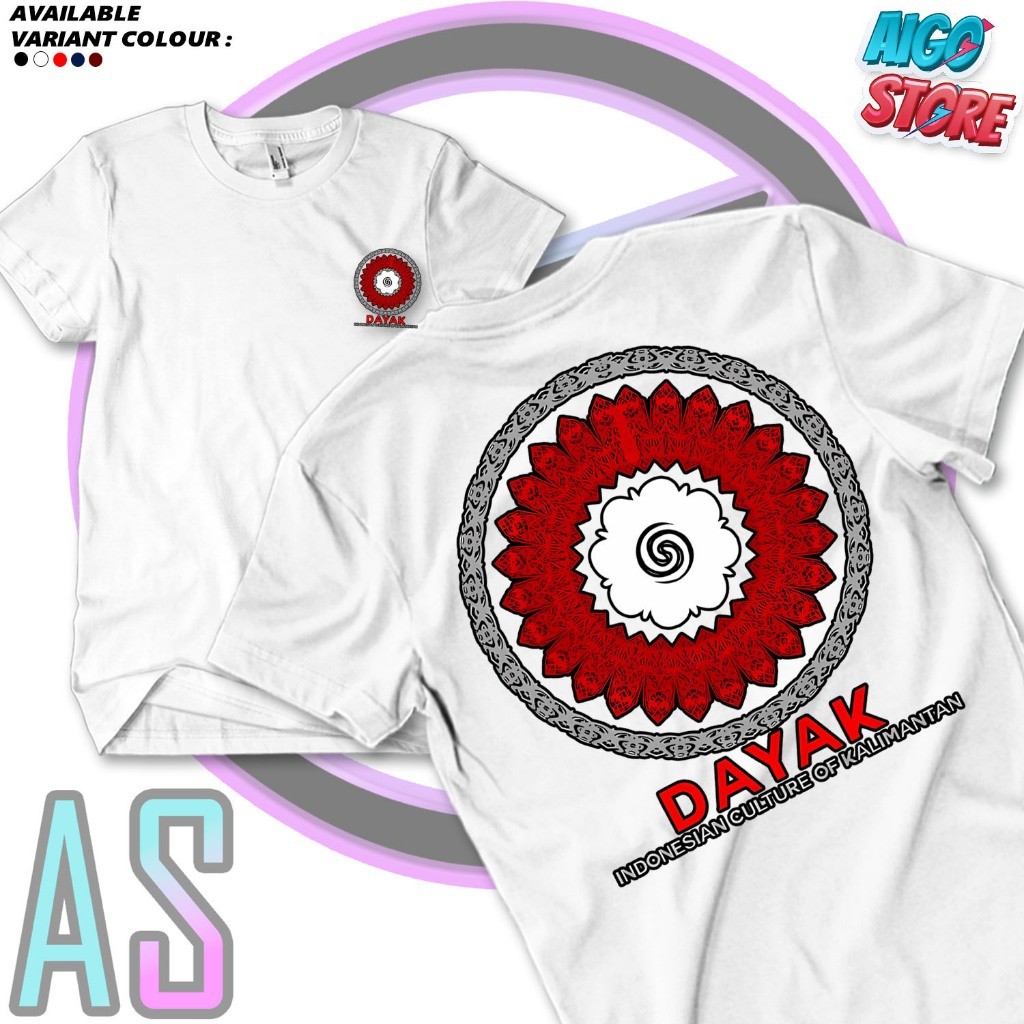 Baju Kaos Dayak - Indonesian Culture Of Kalimantan kaos dayak kalimantan