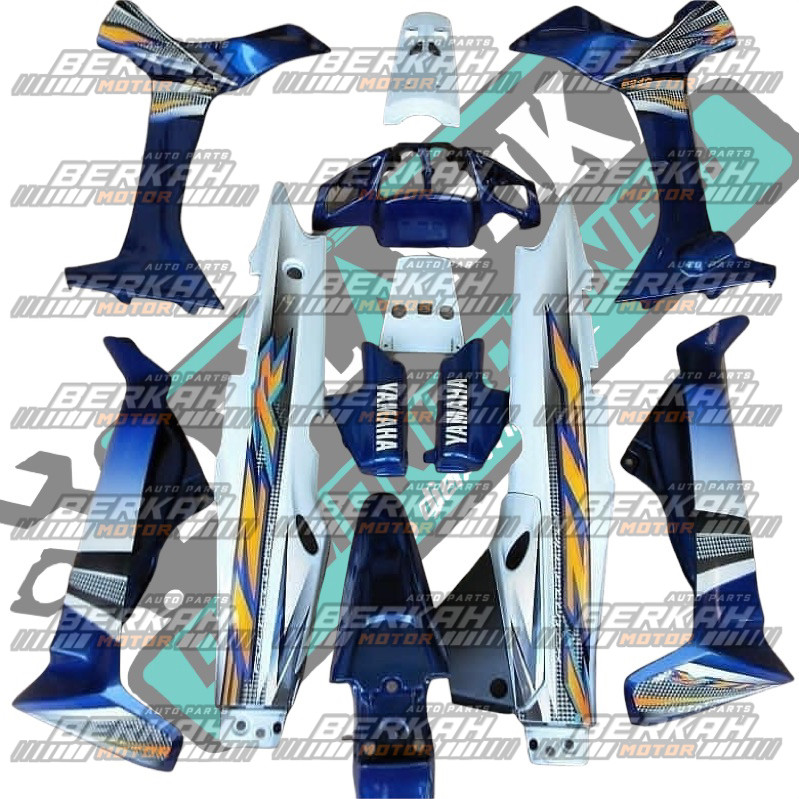 COVER BODY SET HALUS YAMAHA FIZ R FIZ R 2003-2005 BIRU PUTIH