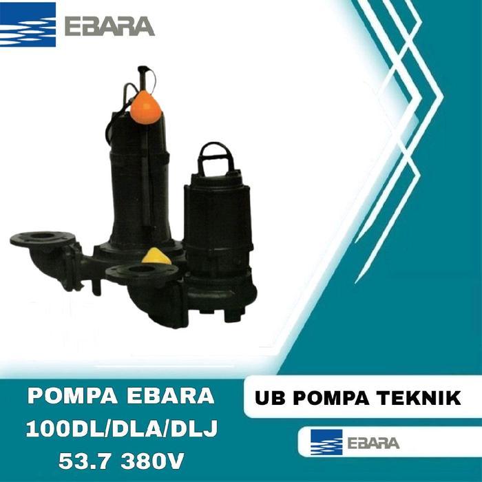 Pompa Celup EBARA 100DL / 100DLA / 100DLJ 53.7 380V – 3.7kW (5HP) Submersible Sewage Pump Cast Iron 