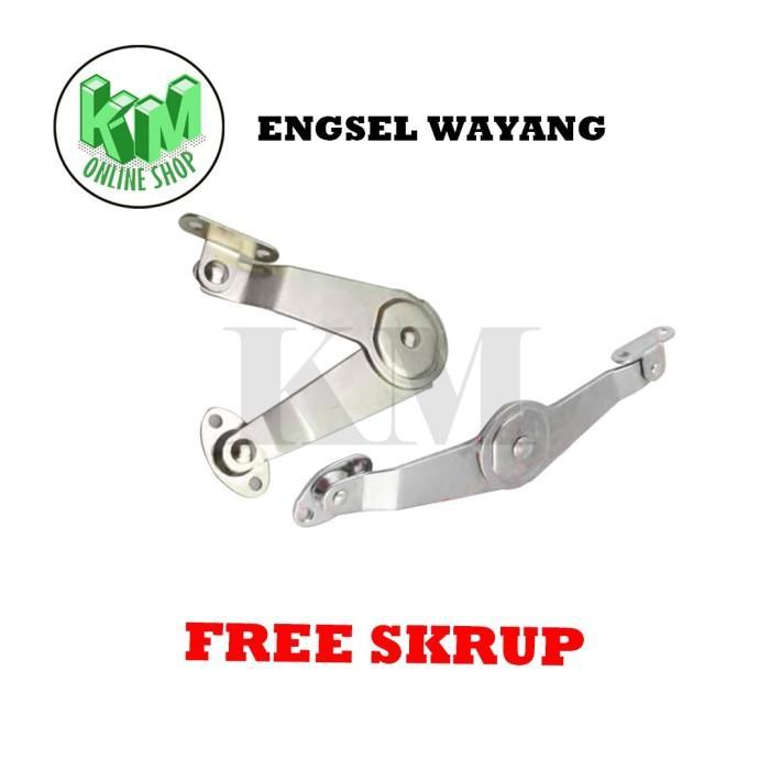 Engsel Wayang Kecil / Engsel Salon / Engsel Jendela Free Skrup