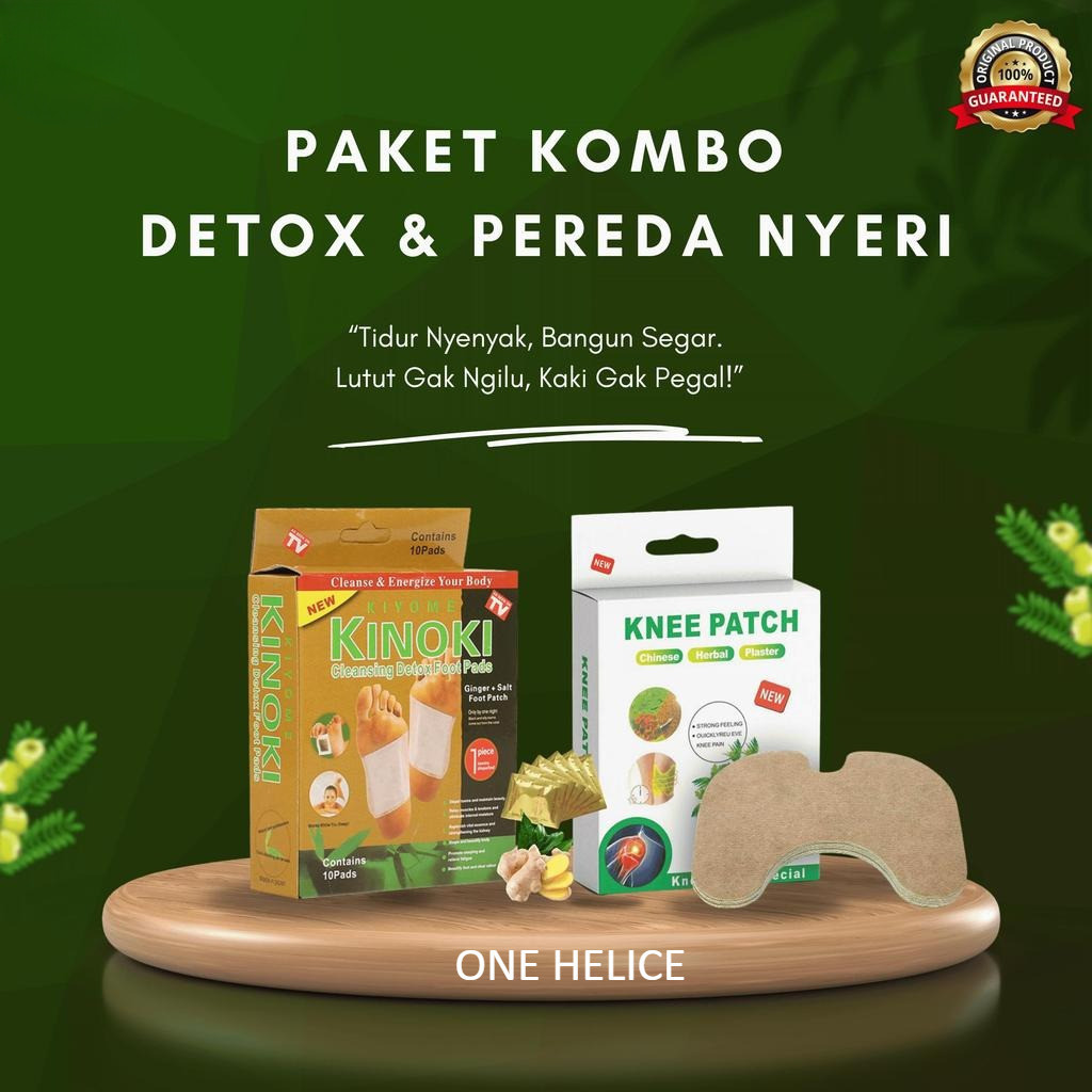 [CV] (PAKET SEHAT) Koyo Kinoki Detox Kaki & Knee Patch Perawatan Pereda Nyeri Lutut Tangan