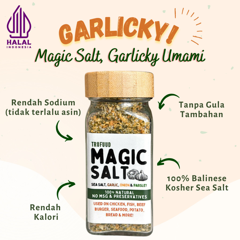 TRUFUUD Bumbu Marinasi Halal Dapur Bawang Putih Bubuk Umami Asin Gurih No MSG No Preservative Pretze
