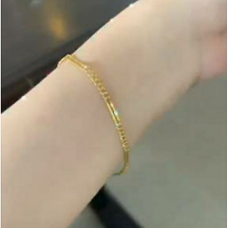 gelang rantai papan model 11 emas
