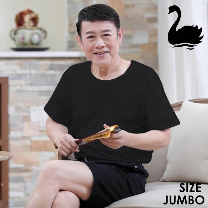 SWAN SHOGUNAVO KAOS OBLONG ATASAN PRIA SWAN BRAND SHOGUNAVO ORIGINAL 100% KATUN PREMIUM HITAM JUMBO 