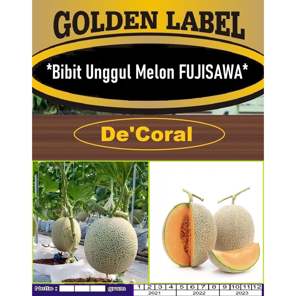 PROMO Bibit Unggul Melon FUJISAWA|Benih Melon Jepang FUJISAWA|Melon Fujisawa (isi 25 Butir)