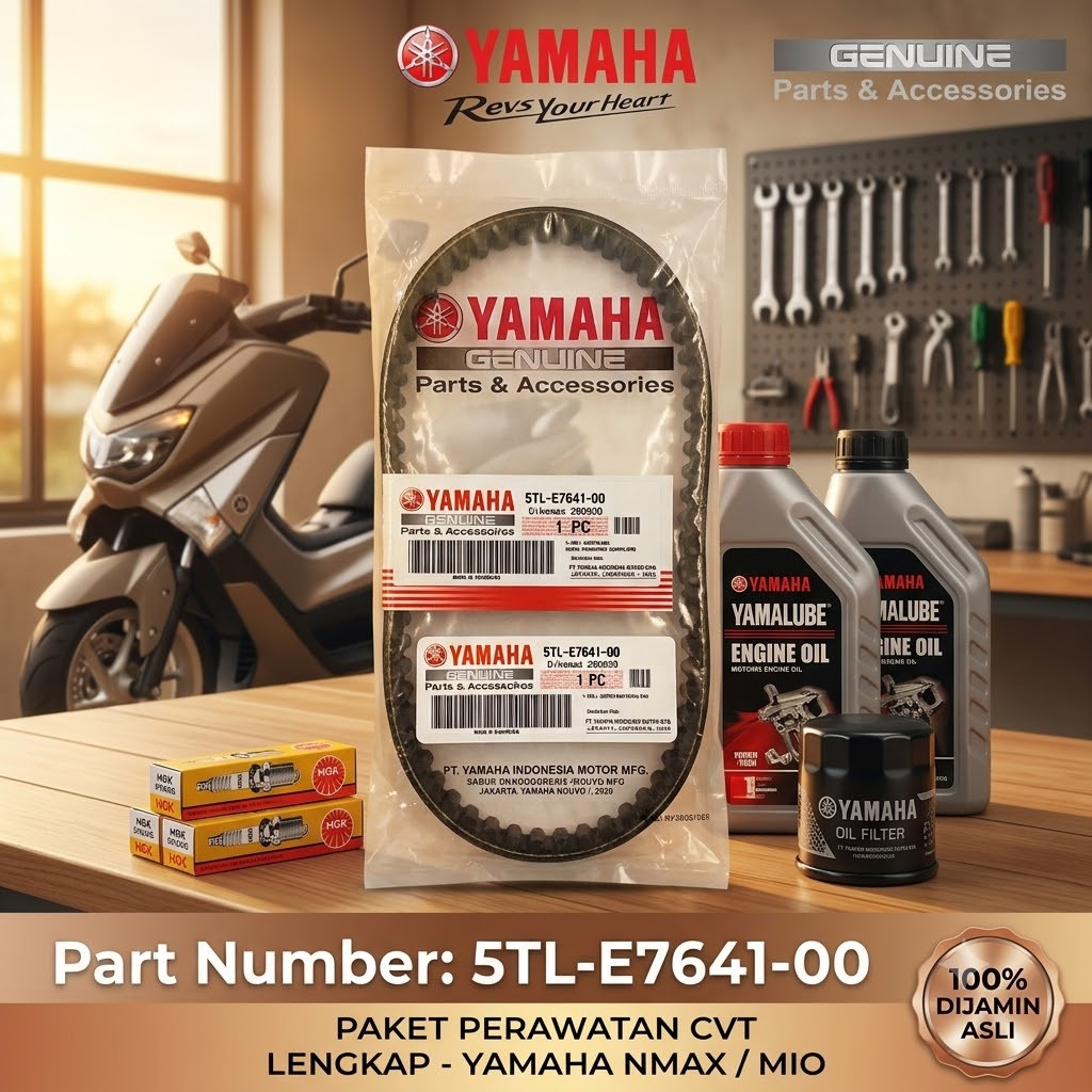 VANBELT VAN BELT V-BELT YAMAHA MIO 5TL-E7641-00