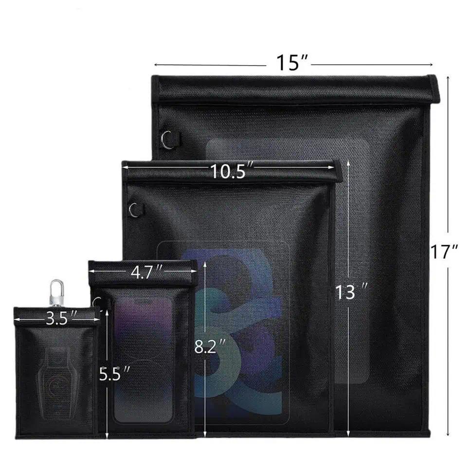Faraday Bag Laptops Tablets Faraday Cage RFID Signal Block Bag Fireproof Shielding Bag for Laptops T