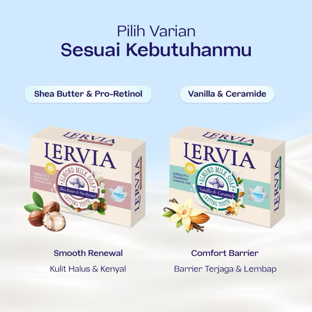 Sabun LERVIA | Sabun Batang Lervia 80gr